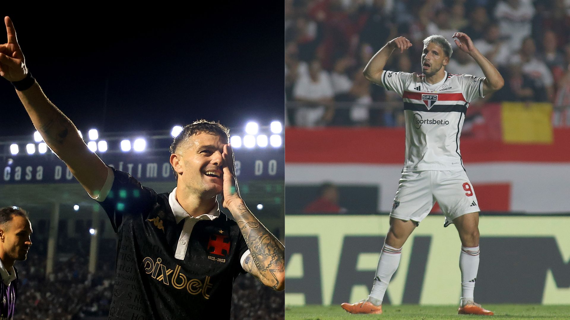 Vasco e São Paulo pelo Brasileirão - Getty Images