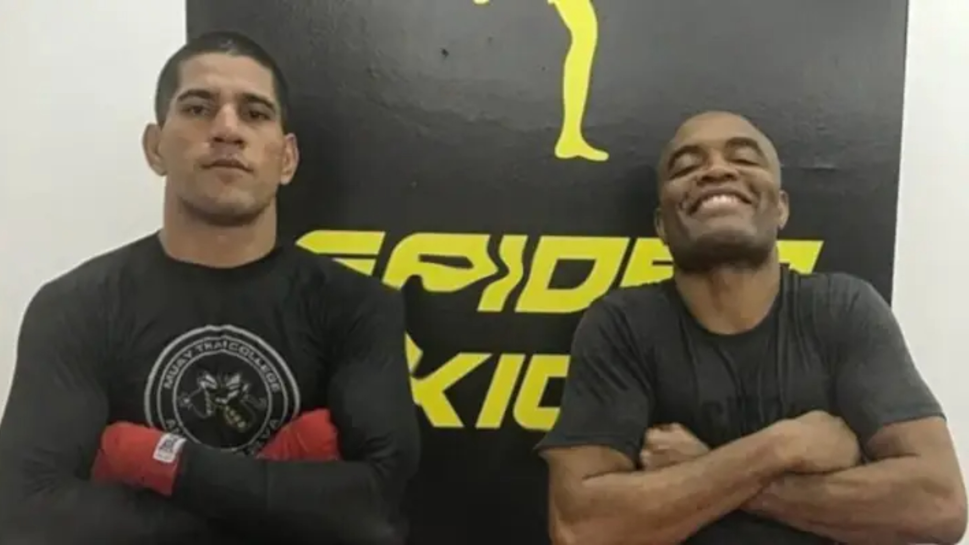 Alex Poatan e Anderson Silva - Foto: Reprodução