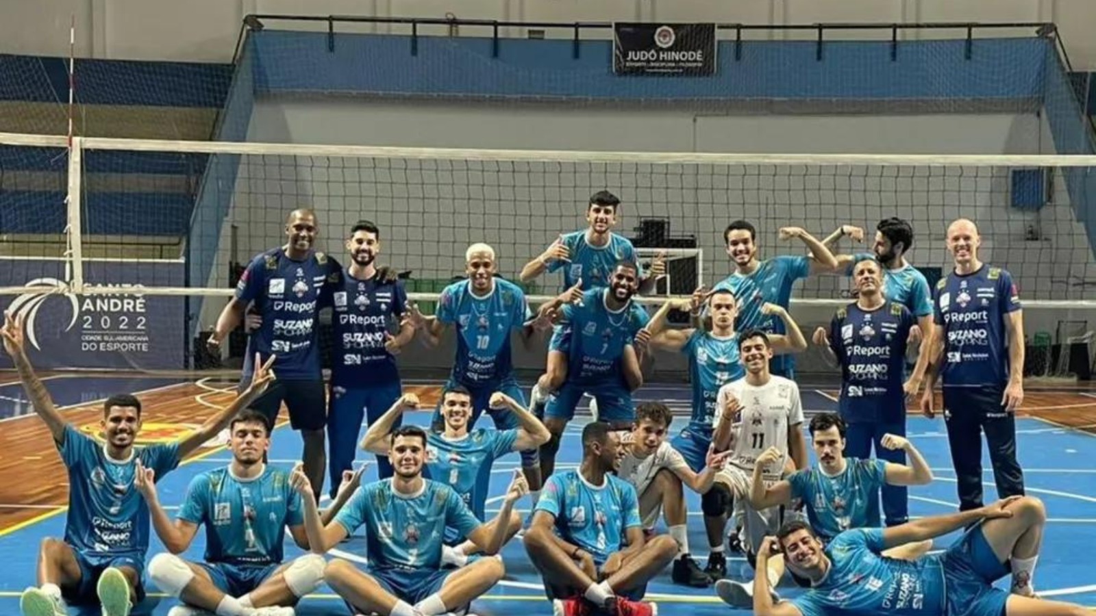 Suzano em vitória contra Santo André - Foto: Divulgação/Suzano Vôlei