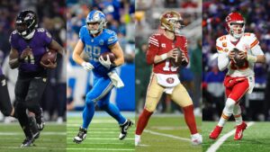 Detoit Lions / San Fracisco 49ers / Kansas City Chiefs / Baltimore Ravens - Getty Images