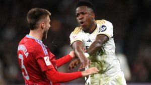 Vini Jr se desculpa com rival após discussão - Getty Images