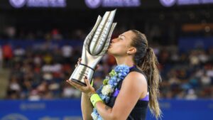 Aryna Sabalenka em Wuhan - Getty Images