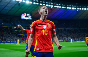 Dani Olmo, campeão e artilheiro da Espanha pela Eurocopa - Getty Images