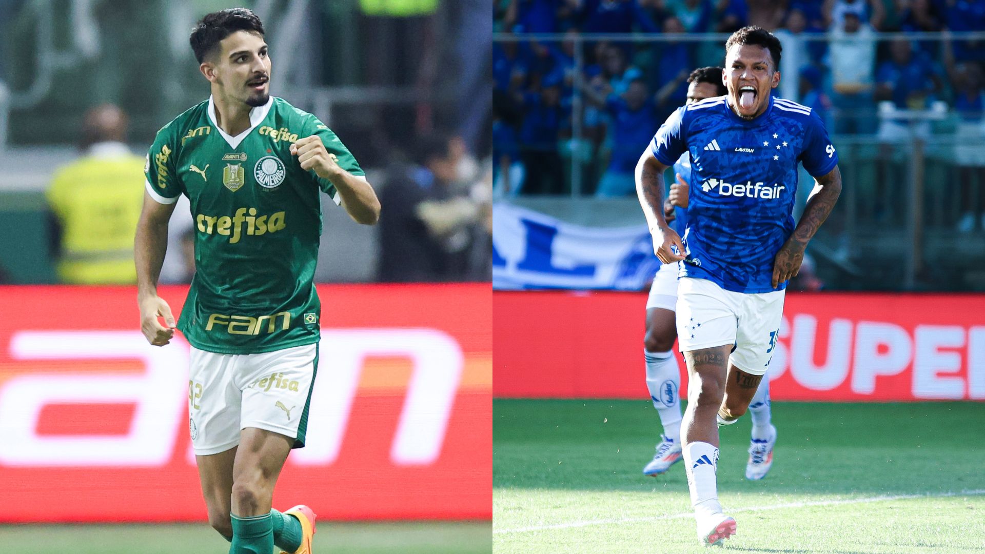 Palmeiras e Cruzeiro pelo Brasileirão - Getty Images e Flickr Cruzeiro / Gustavo Aleixo