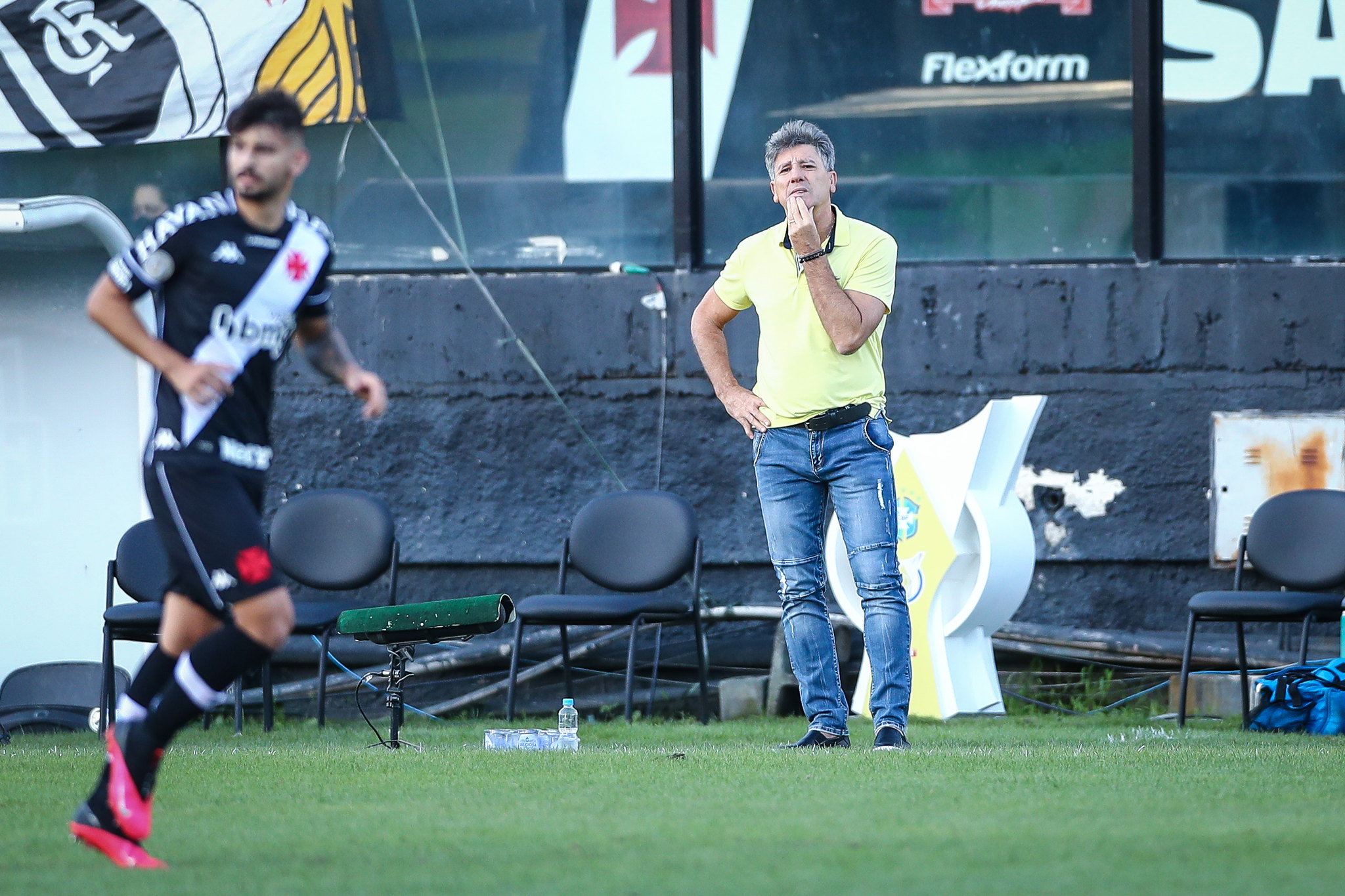 Renato quer um atacante para o Grêmio - Lucas Uebel / Grêmio FBPA / Fotos Públicas