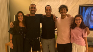 Edmundo se entende com o primogênito Alexandre e reúne os quatro filhos pela primeira vez - Reprodução/Instagram