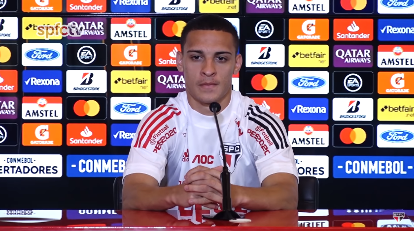 São Paulo: Após suspensão das competições, Antony pode ter despedida encurtada - YouTube/ São Paulo TV