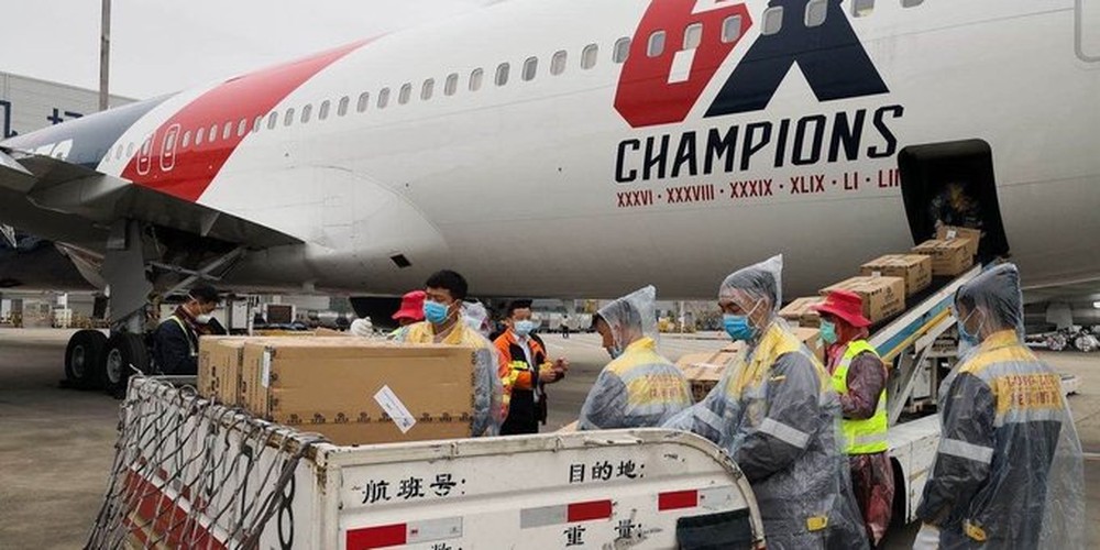 Patriots enviam próprio avião à China para ajudar no combate ao coronavírus - Divulgação/ Patriots