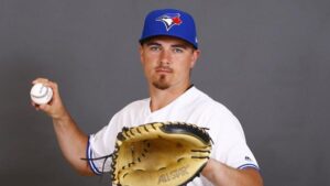 Reese McGuire é receptor da equipe americana - Divulgação / Toronto Blue Jays