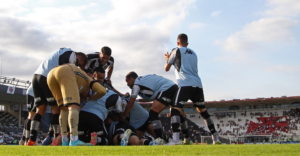 Jogadores do Botafogo comemorando o gol diante do Brasil de Pelotas pelo Brasileirão Série B - Vitor Silva / Botafogo / Flickr