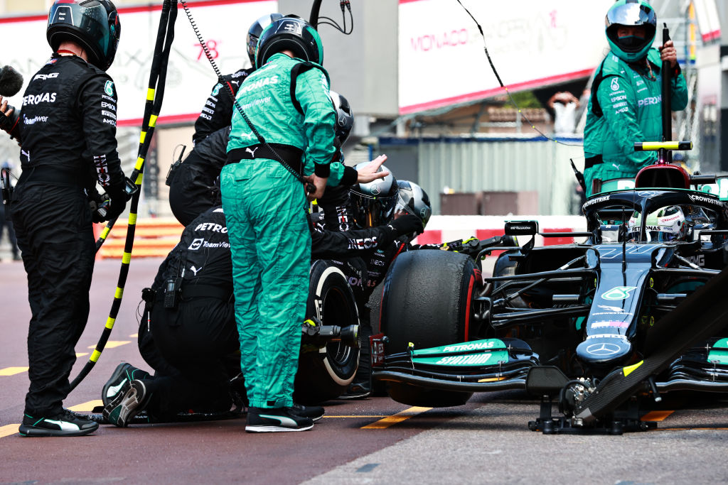 Bottas precisou abandonar o GP de Mônaco por porca gasta - GettyImages