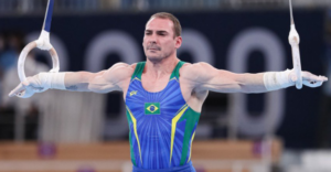 Brasil confirma vagas para as finais de ginástica artística - Reprodução/Twitter Time Brasil - Ricardo Bufolin (CBG)