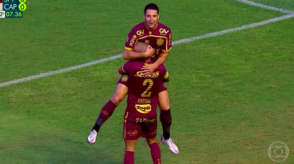 Thiago Neves, jogador do Sport - Transmissão TV Globo