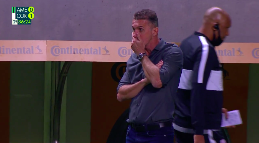 Vagner Mancini, treinador do Corinthians - Transmissão TV Globo