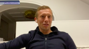 Lucas Leiva, volante da Lazio - Transmissão TV Globo