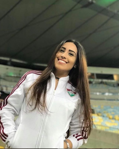 Isabelle Fontana, torcedora do Fluminense - Instagram