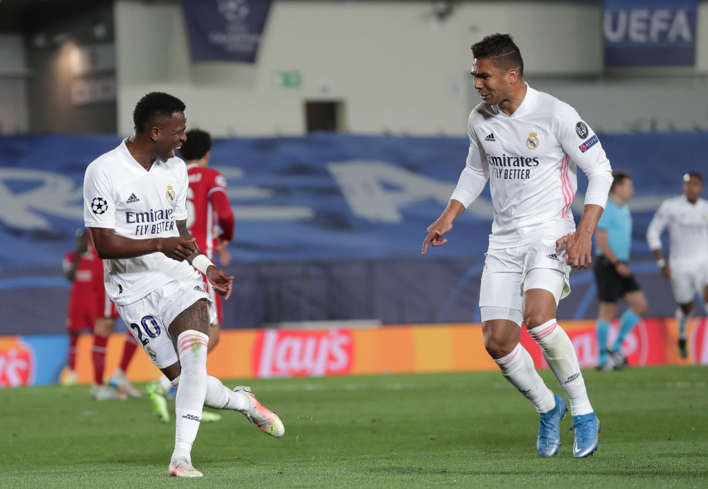 Vinicius Jr foi decisivo na eliminação do Liverpool para o Real Madrid - GettyImages