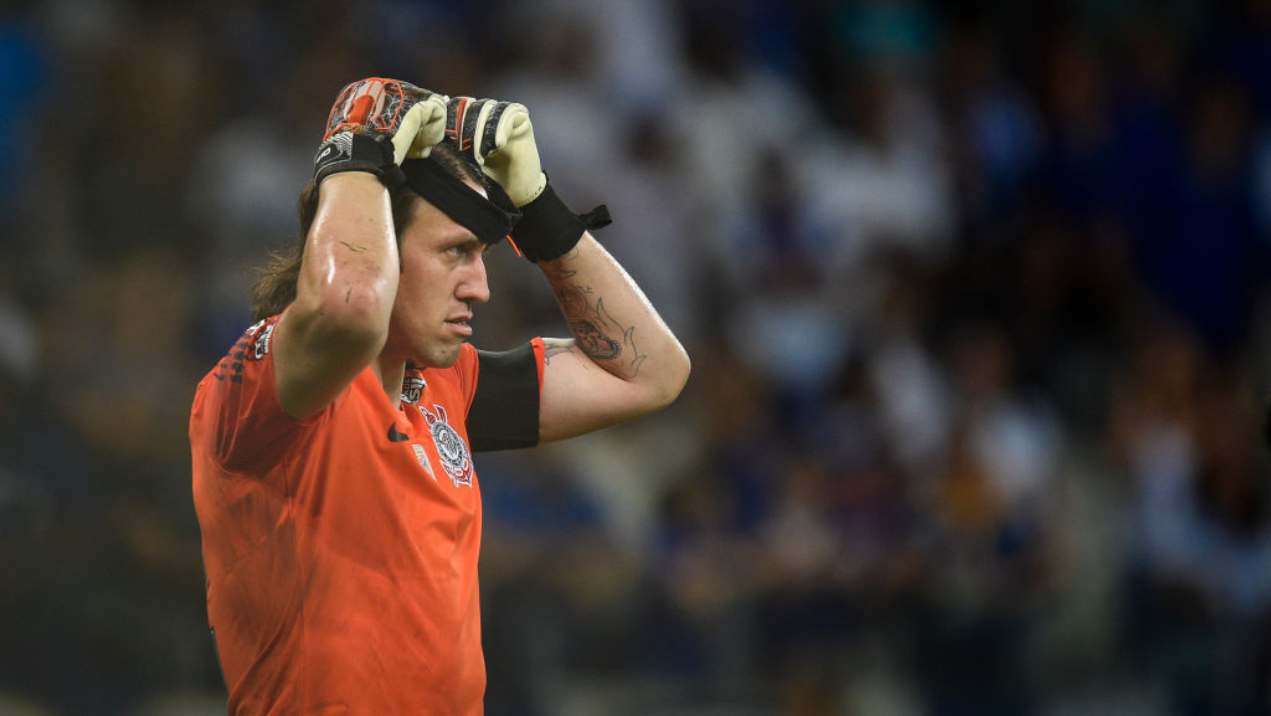 Cássio não conseguiu evitar a derrota do Corinthians para o Atlético-MG - GettyImages