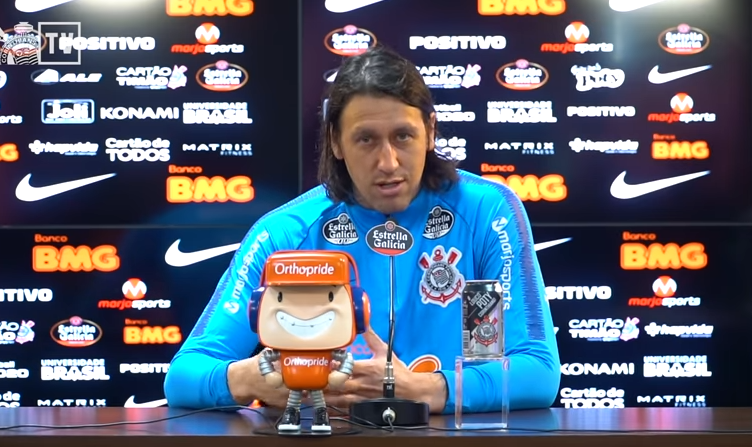 Cássio, goleiro do Corinthians - Transmissão TV Corinthians