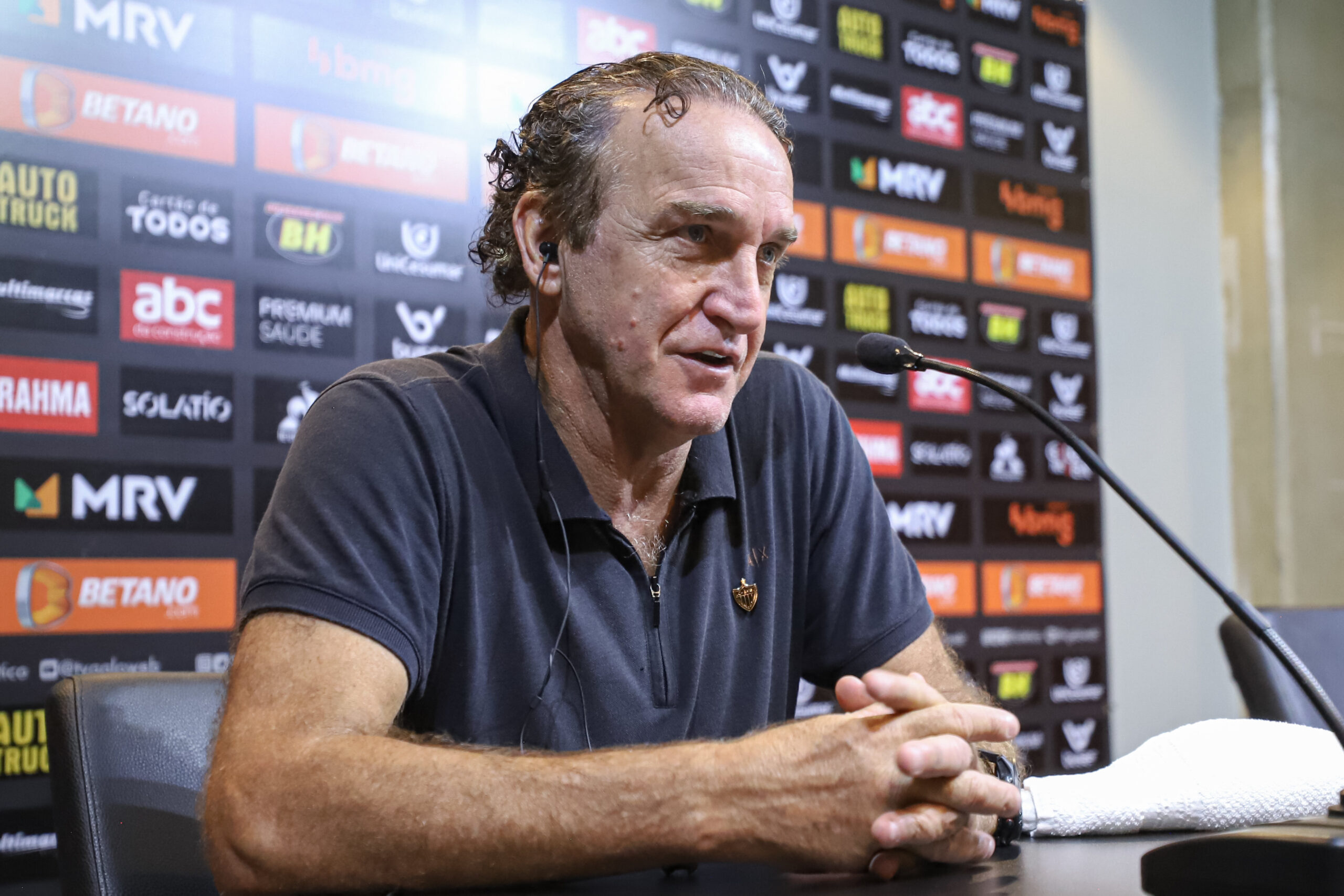 Cuca, treinador do Atlético-MG durante entrevista coletiva - Pedro Souza / Atlético / Flickr