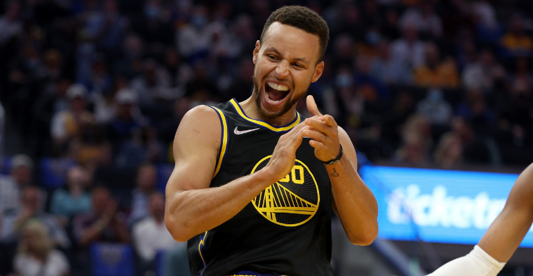Stephen Curry, jogador do Golden State Warriors - GettyImages