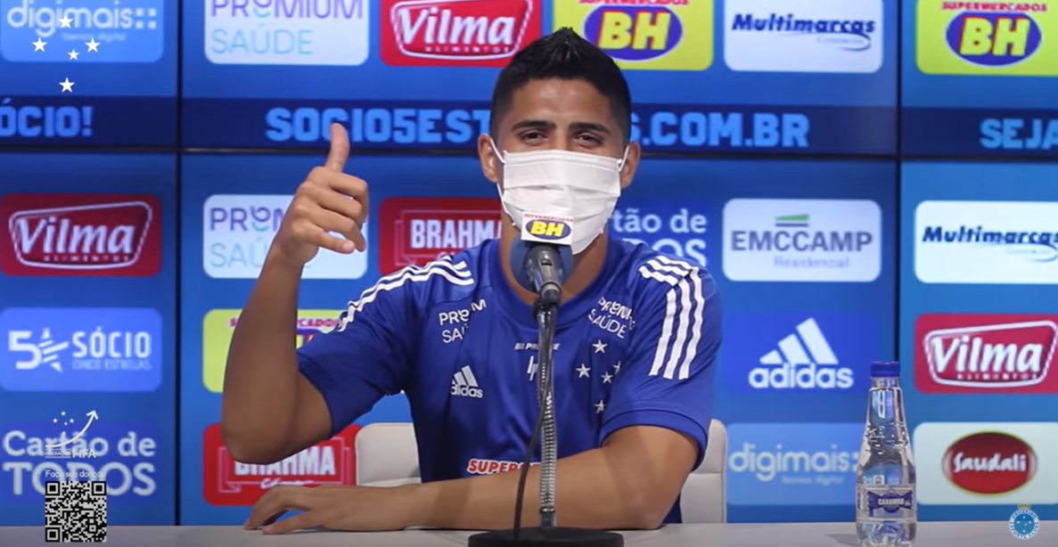 Daniel Guedes chegou recentemente ao Cruzeiro - Reprodução / Youtube / TV Cruzeiro