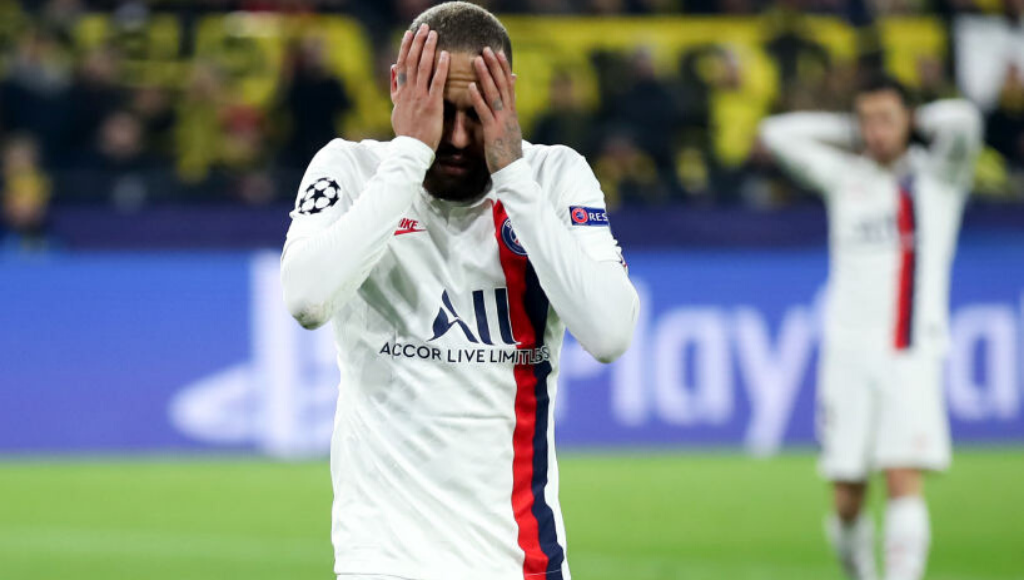 Neymar tem 28 gols pelo PSG nas últimas duas edições do Campeonato Francês - GettyImages