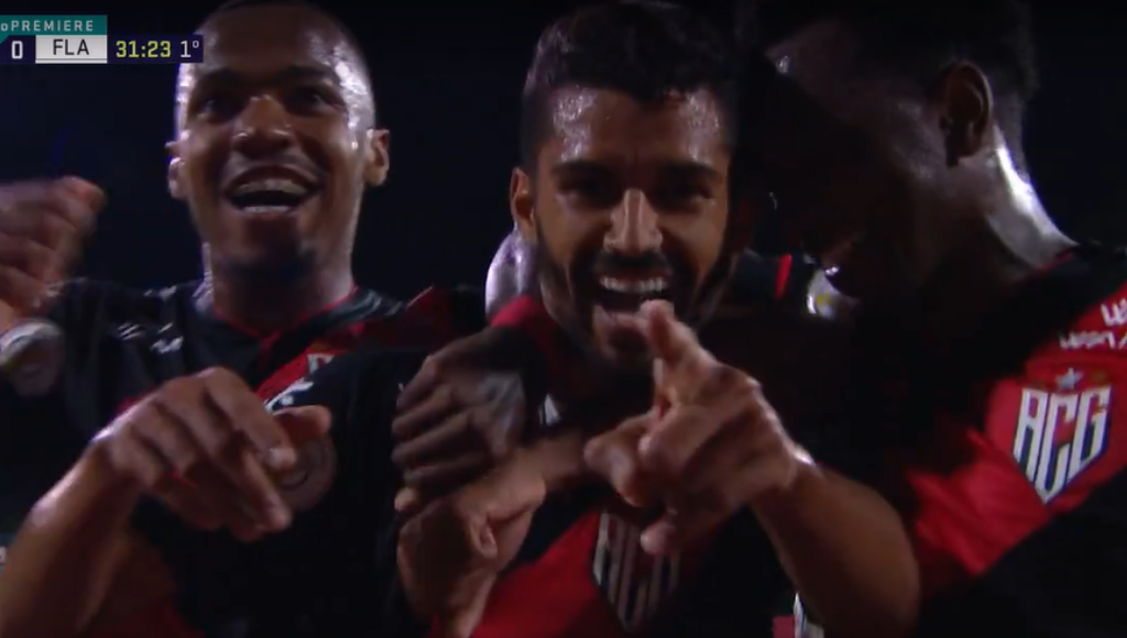Após brincadeira em rede social, presidente do Atlético-GO se desculpa com o Flamengo - Transmissão/ Premiere