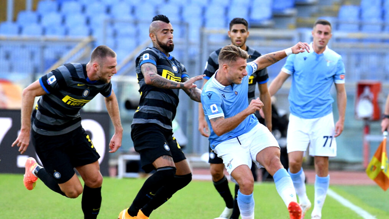 Em jogo agitado pelo italiano, Lazio e Inter de Milão ficam no 1 a 1 com gols de Lautaro Martínez e Milinkovic-Savic - GettyImages