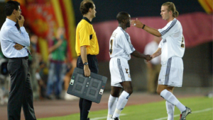 Makélélé e Beckham em ação pelo Real Madrid - GettyImages