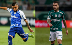 Dupla do Palmeiras comemora dois anos de estreia depois da primeira partida do Palmeiras em 2020 - GettyImages