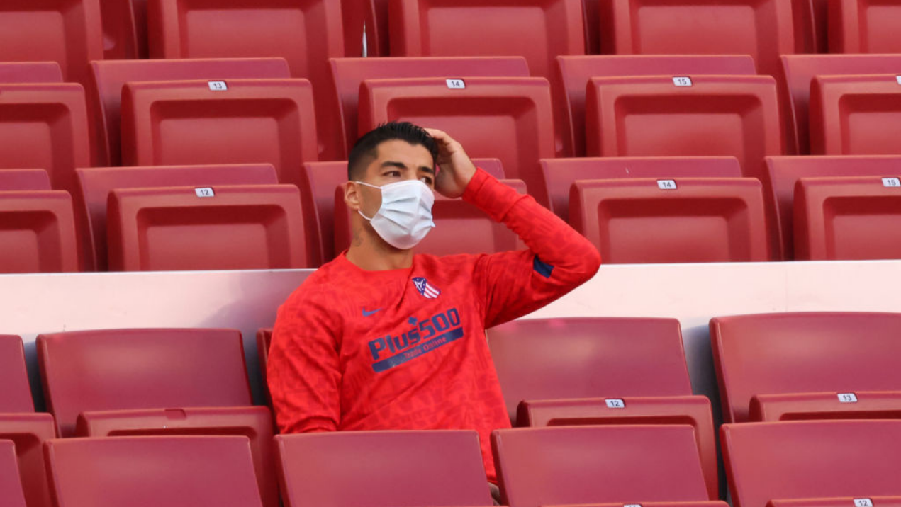 Suárez volta a testar positivo para o coronavírus e está fora do jogo contra o Barcelona - GettyImages