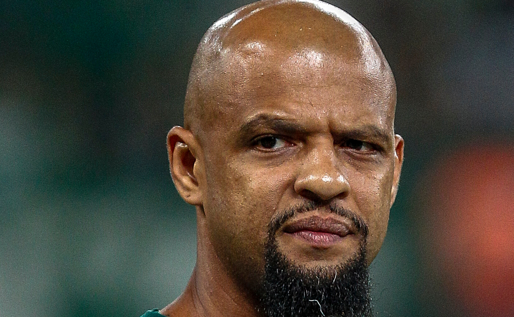 Felipe Melo divertiu o amigo Rodrigo, do futsal, durante uma live nas redes sociais - GettyImages