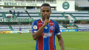 Élber marcou um dos gols do Bahia - Transmissão Premiere FC
