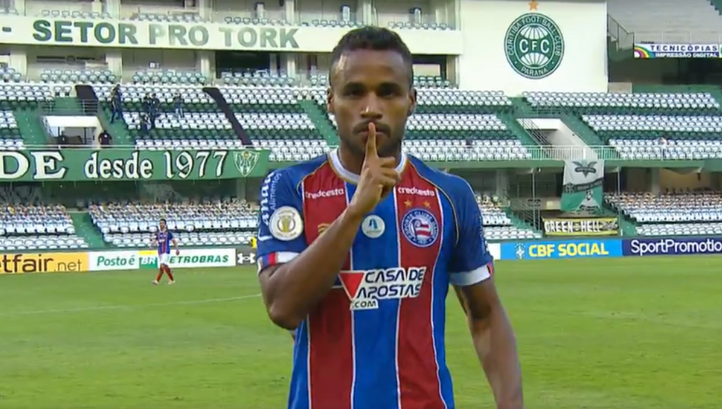 Élber marcou um dos gols do Bahia - Transmissão Premiere FC