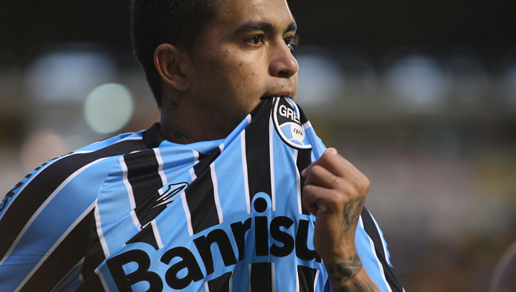 Dudu entrou em campo 55 vezes com a camisa Grêmio e marcou oito gols - GettyImages
