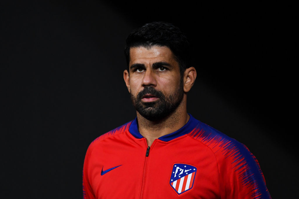 Diego Costa com a camisa do Atlético de Madrid - GettyImages