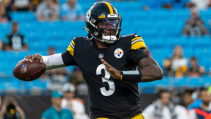 Dwayne Haskins, quarterback do Steelers - Getty Images