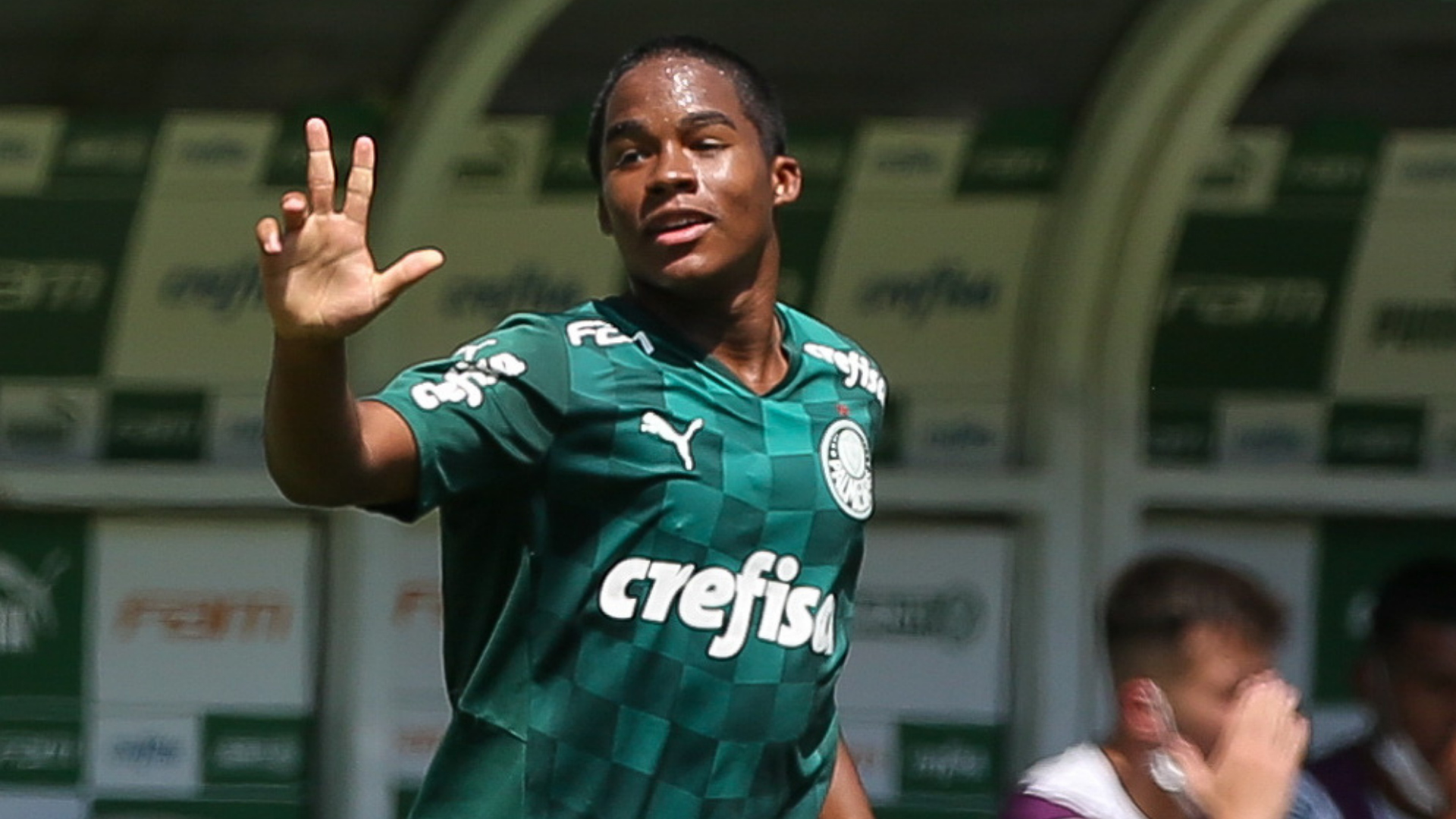 Endrick, jogador do Palmeiras que encontrou Daniel Alves na Europa - Fabio Menotti/Palmeiras/Flickr