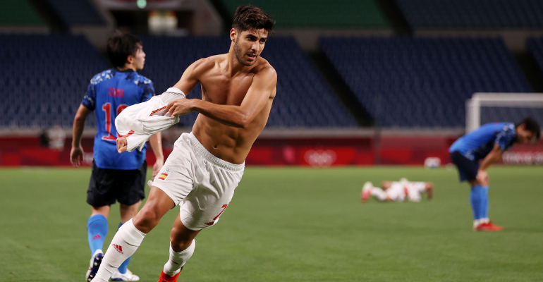 Asensio marca e Espanha avança para a final - Getty Images