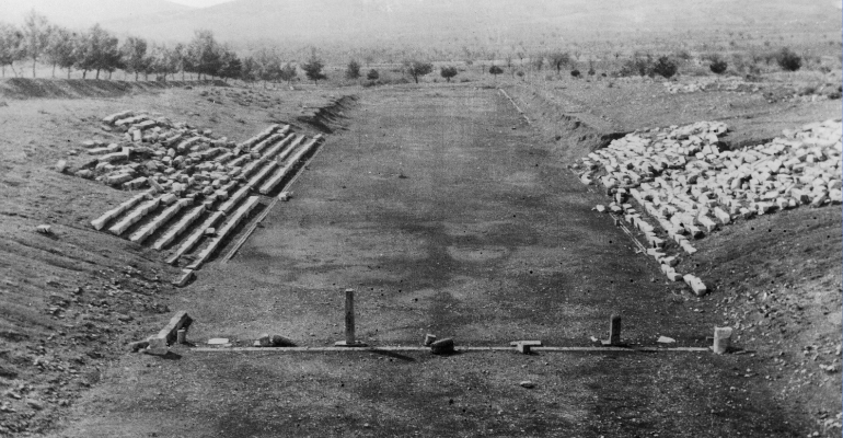 Estádio Olímpico da Grécia antiga, localizado em Atenas - Getty Images
