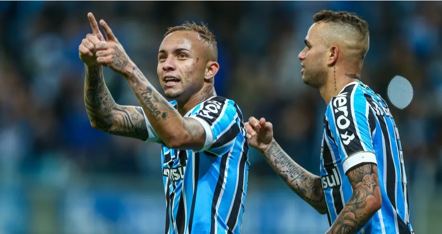{} - Everton Cebolinha e Luan (Crédito: Divulgação/Grêmio)