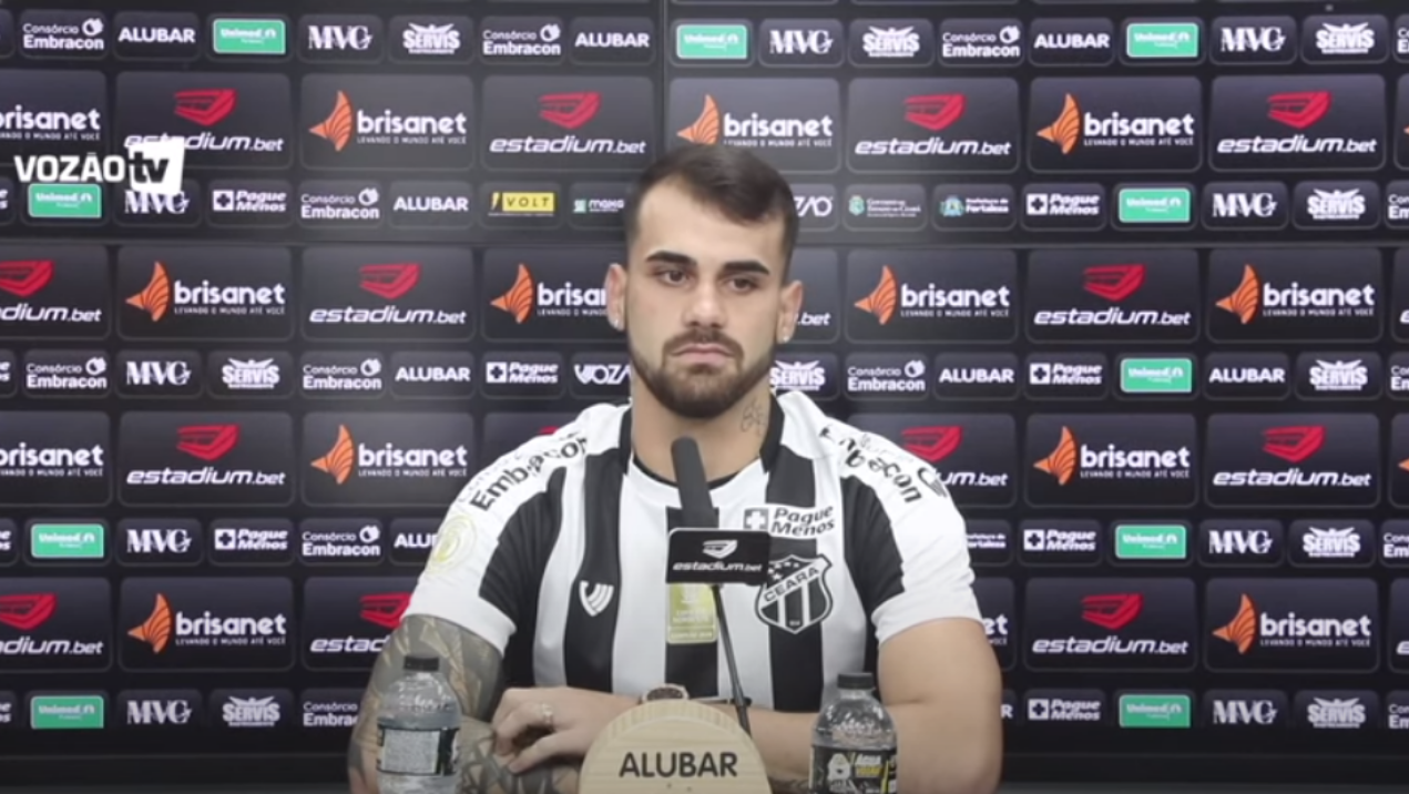 Ex-Ceará, Felipe Vizeu fala de sua adaptação ao futebol japonês - Transmissão/ YouTube