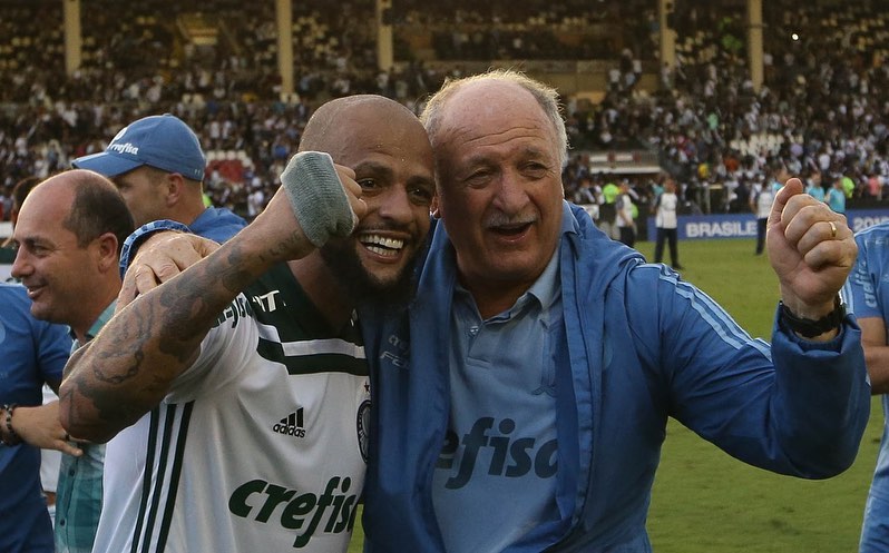 Felipe Melo e Felipão - Reprodução Instagram