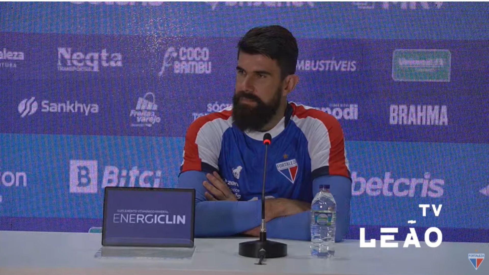Fortaleza: Fernando Miguel celebra atuação contra o São Paulo - Transmissão/ Fortaleza TV