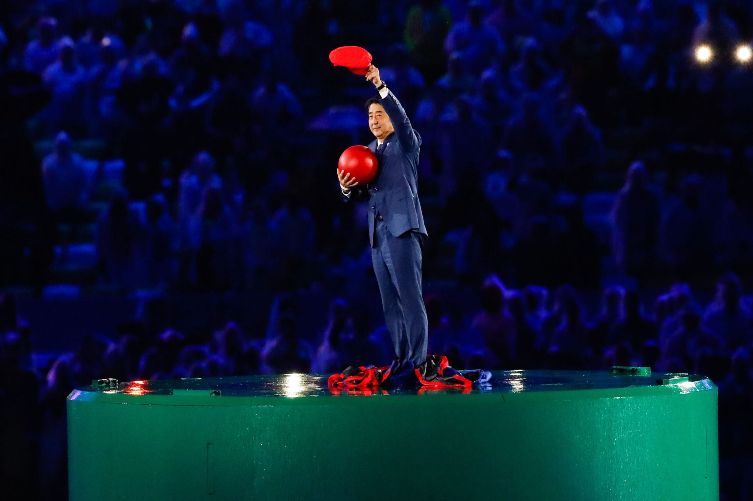 Shinzo Abe nos Jogos Olímpicos do Rio, em 2016 - Fernando Frazão/Agência Brasil