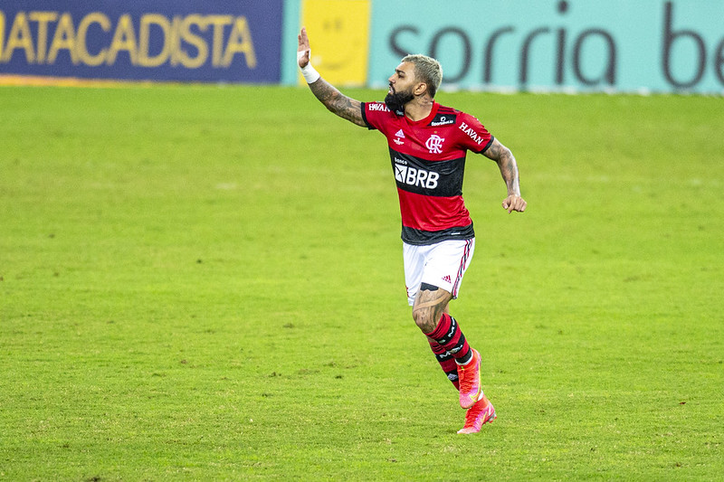 Gabigol, do Flamengo, alfinetou Fluminense - Marcelo Cortes/Flamengo