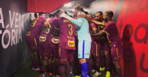 Sport na preleção antes da partida contra o Atlético Mineiro - Reprodução/Instagram