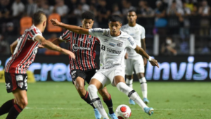 Jogadores de Santos e São Paulo na partida que foi reavaliada pela FPF - Ivan Storti/Santos FC/Flickr