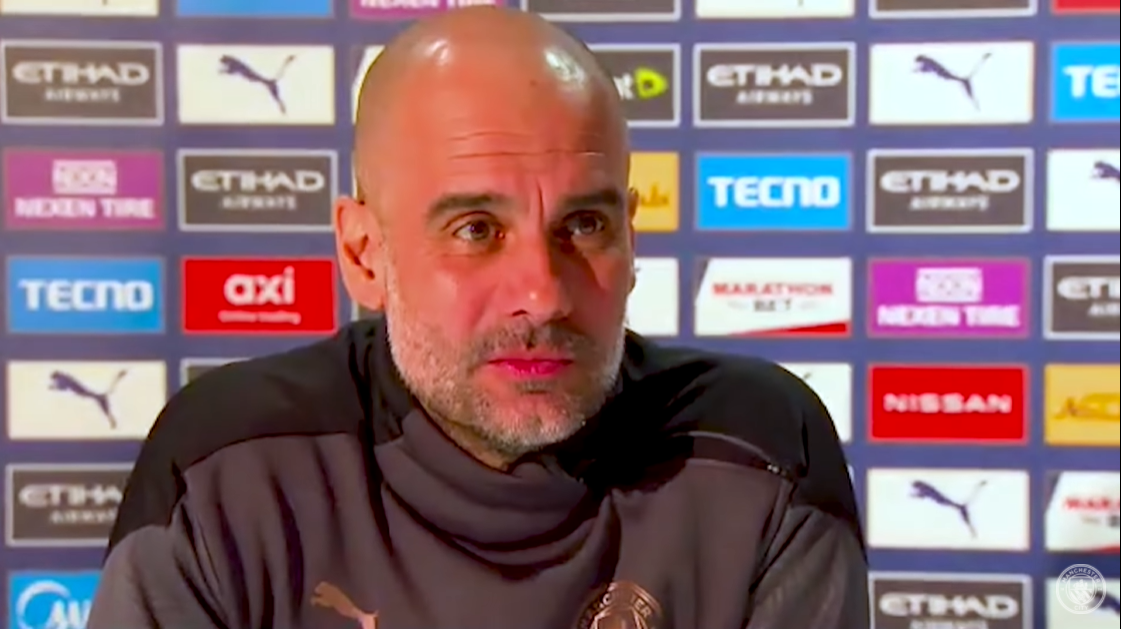 Guardiola se irrita com pergunta sobre o Southampton e rebate: “Vamos fazer 18 a 0” - Reprodução/ Manchester City